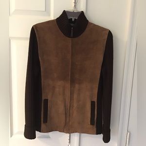 Lauren, Ralph Lauren suede sweater jacket M